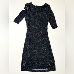 Hugo Boss Black Abstract Print 3/4 Sleeve Dress Size Medium